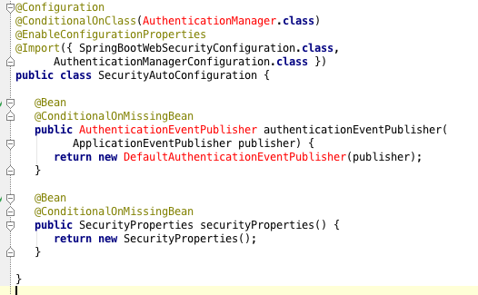 spring auto-configuration-negative-matches-in-IDE